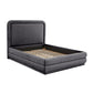 Briella Dark Grey Velvet Bed in King