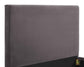 Delilah Grey Velvet Bed in Queen
