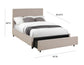Edgar Beige Storage Bed in King