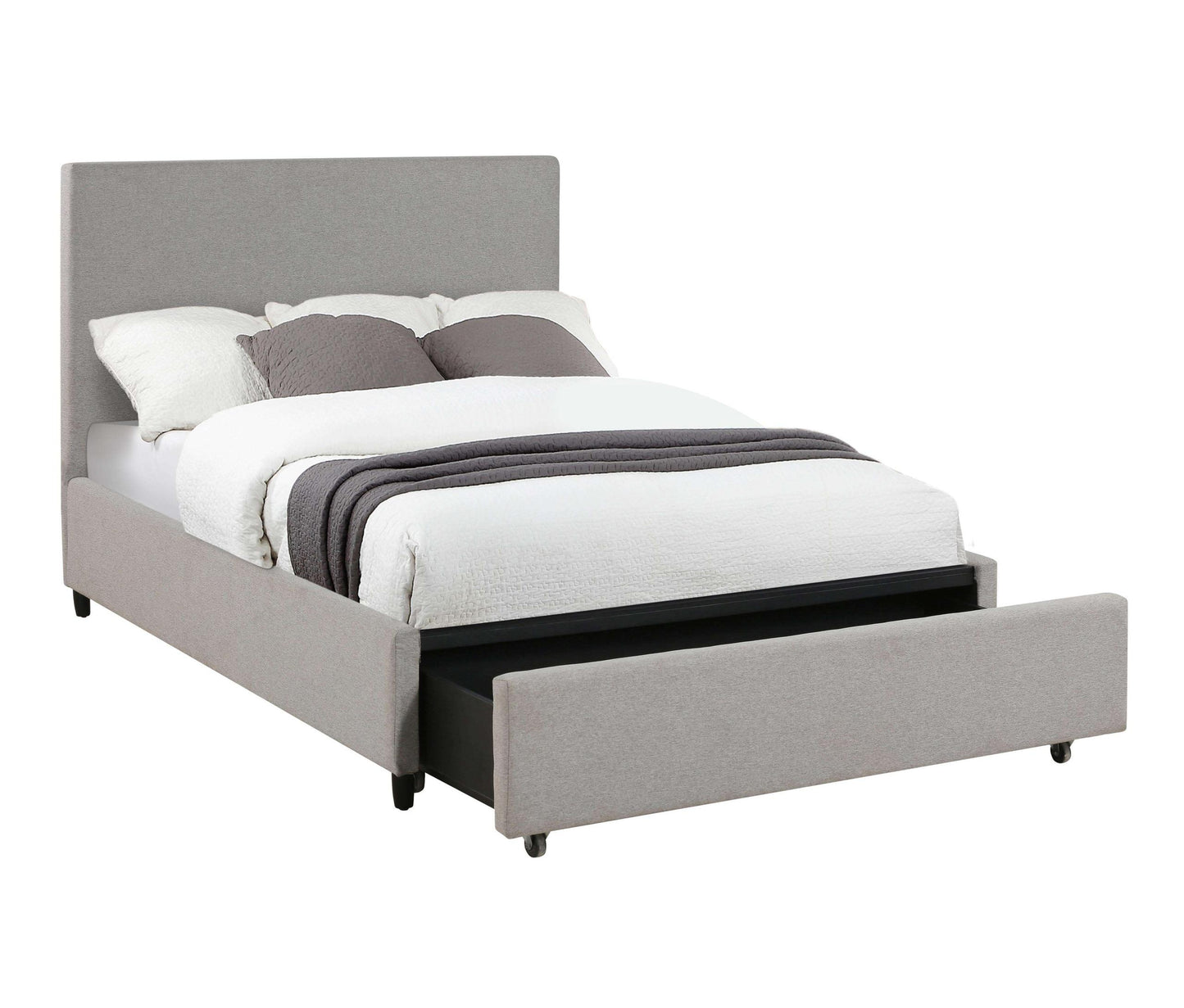 Edgar Grey Storage Bed in King