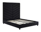 Javan Black Velvet Bed in Queen
