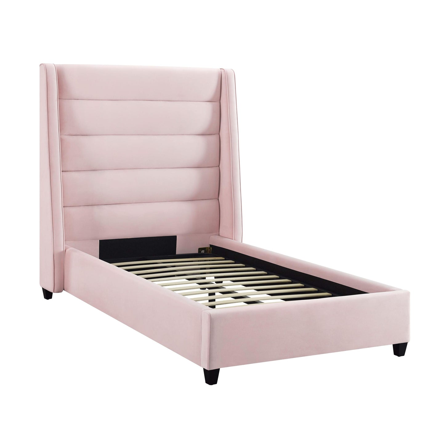 Koah Blush Velvet Bed in Twin