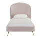 Vivi Blush Velvet Bed in Twin