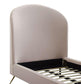 Vivi Blush Velvet Bed in Twin