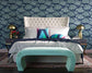 Sassy Cream Velvet King Bed