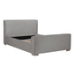 Madison Grey Velvet Bed in Queen