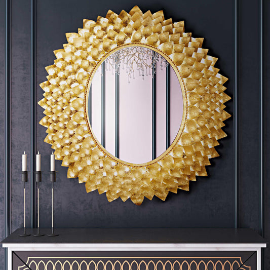 Destiny Gold Oval Wall Mirror