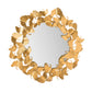Lyrical Gold 27 Inch Round Wall Mirror