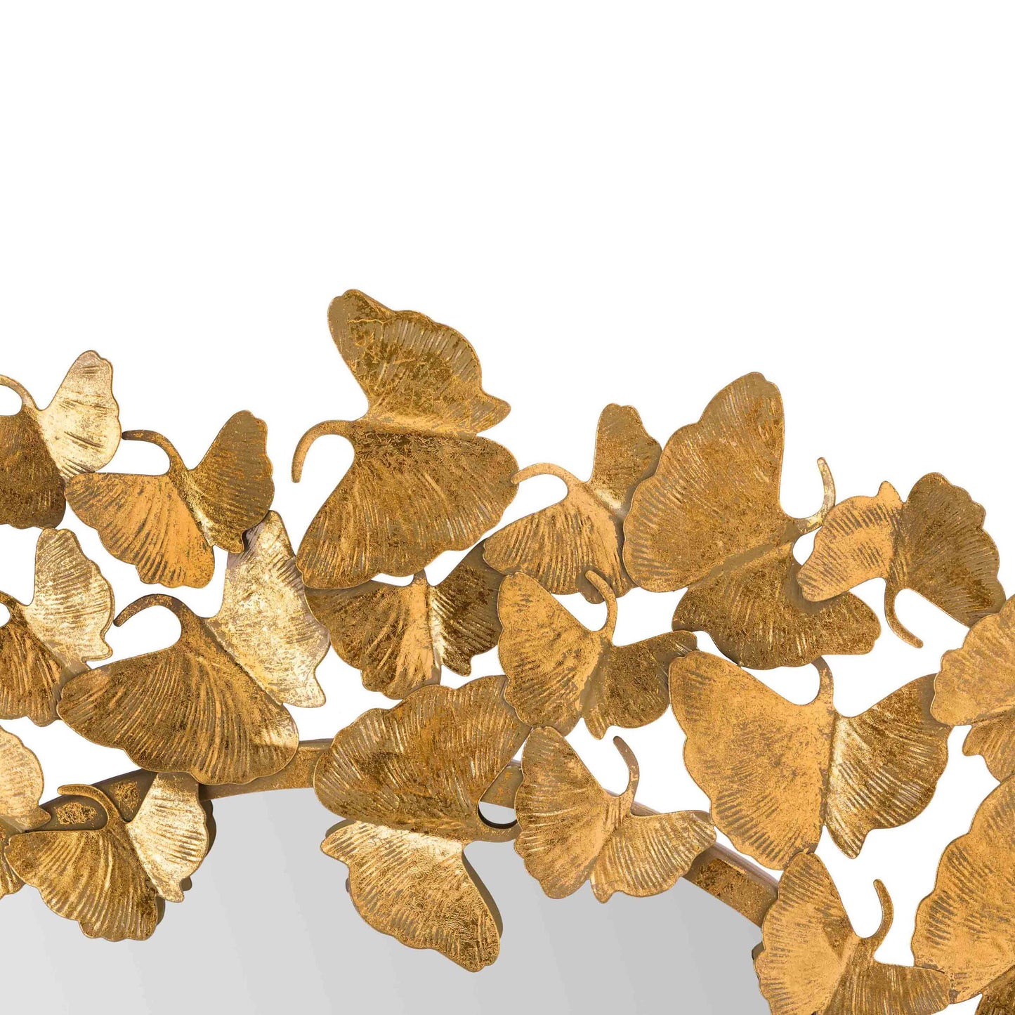 Lyrical Gold 36 Inch Round Wall Mirror