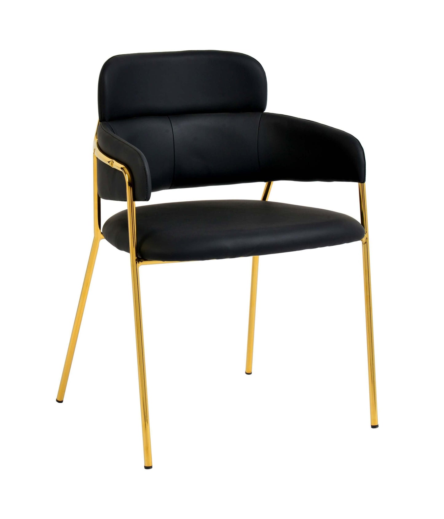 Karl Black Vegan Leather Chair (Set of 2)