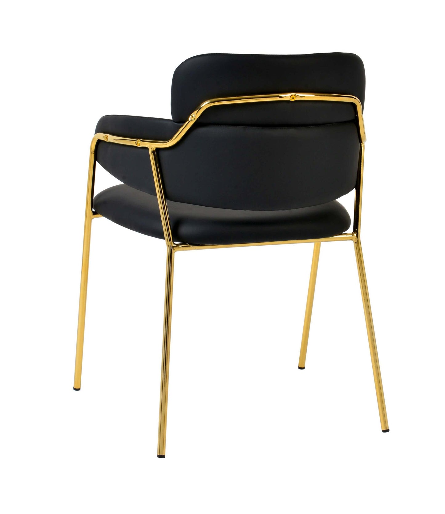 Karl Black Vegan Leather Chair (Set of 2)