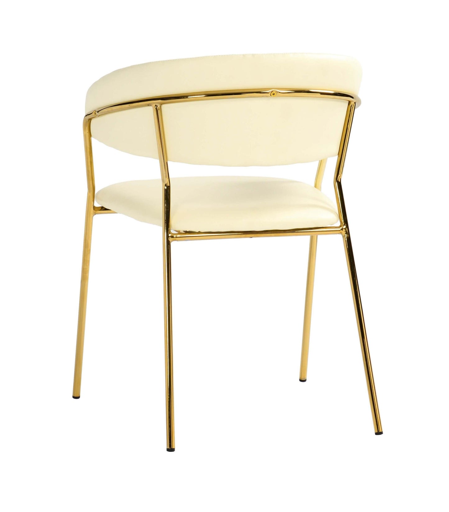 Padma Cream Vegan Leather Chair (Set of 2)