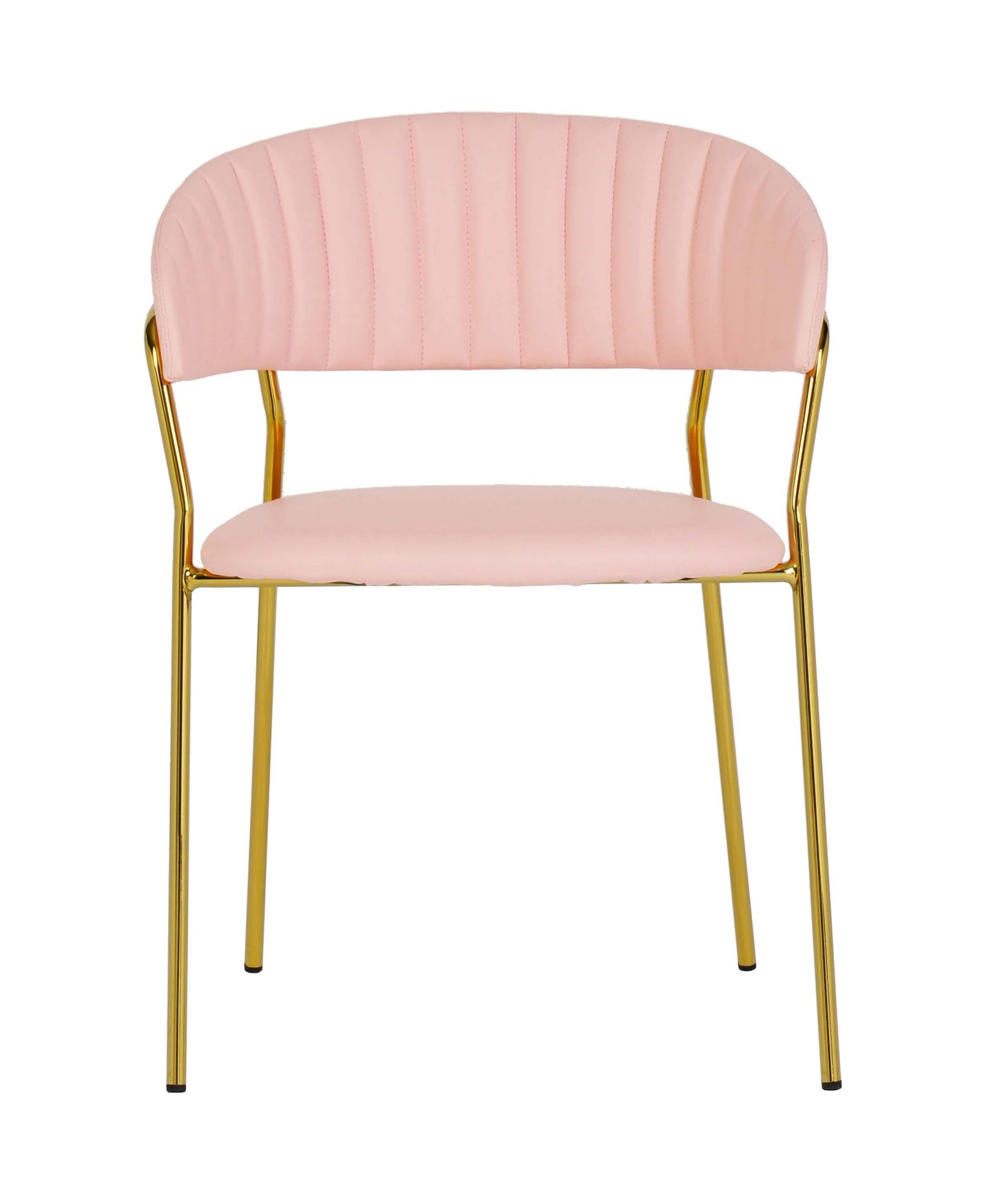 Padma Blush Vegan Leather Chair (Set of 2)