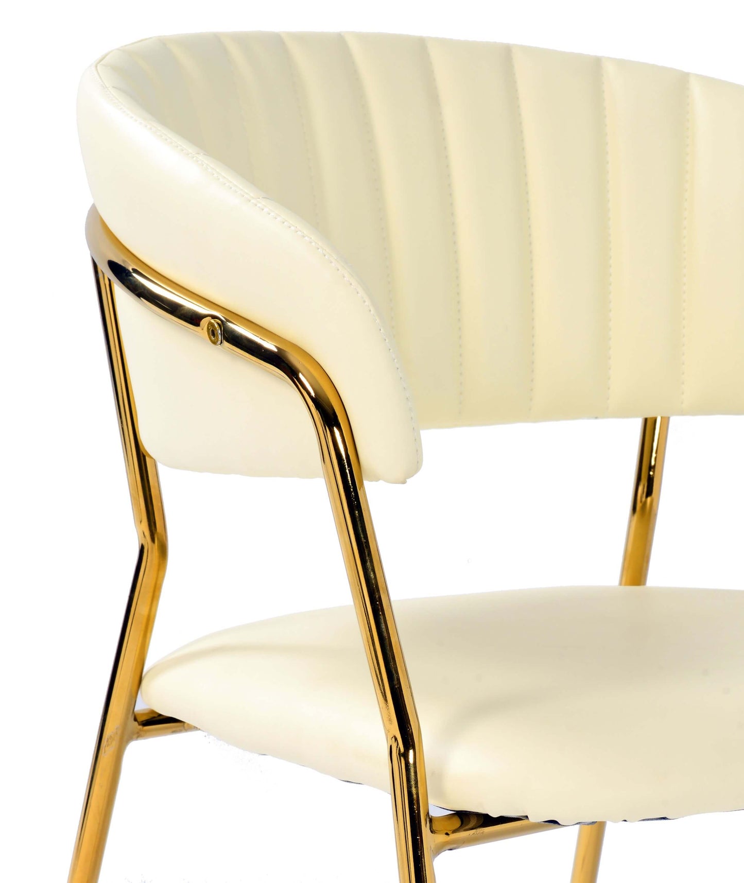 Padma Cream Vegan Leather Chair (Set of 2)