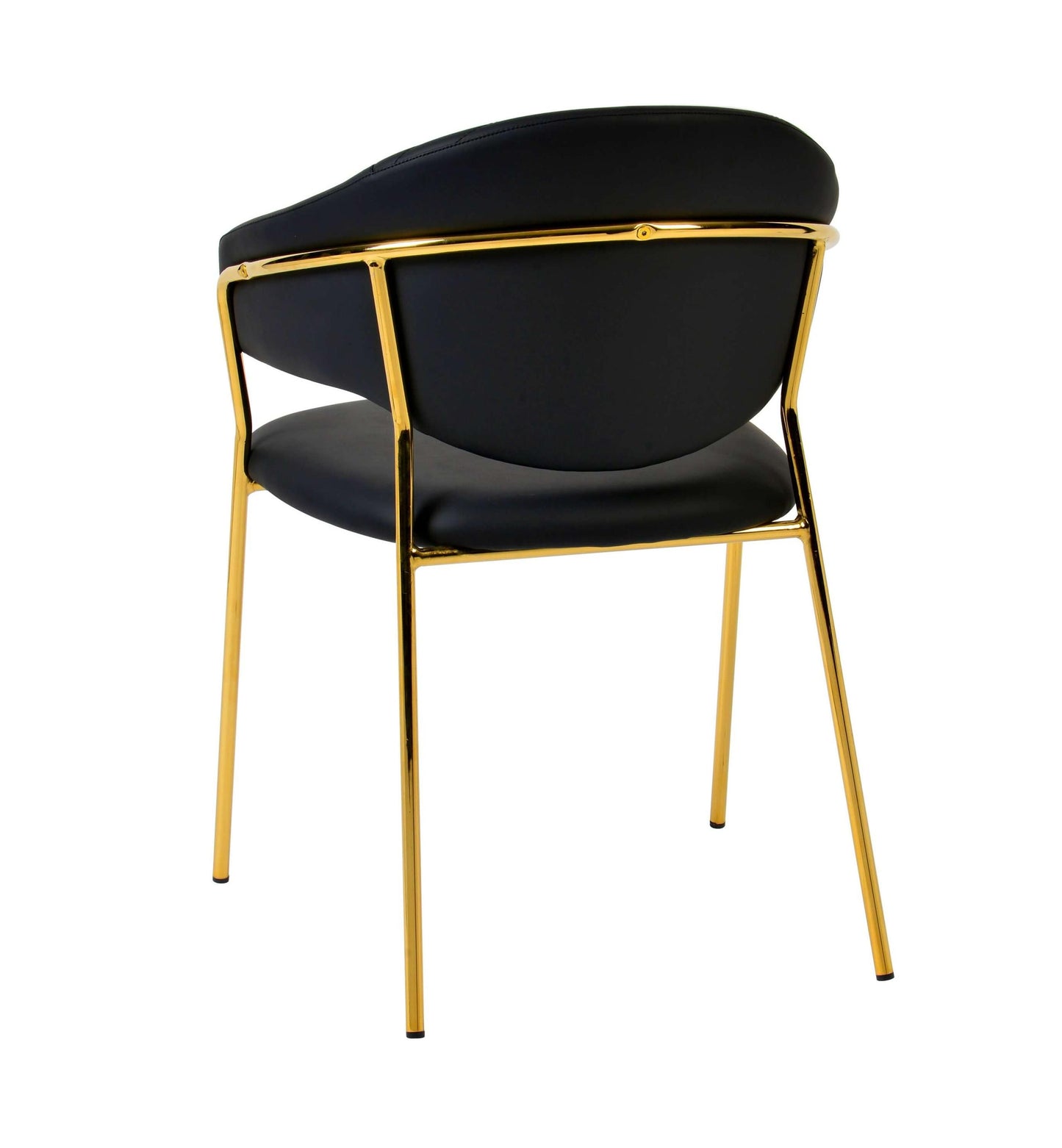 Cay Black Vegan Leather Chair (Set of 2)