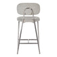 Ariana Grey Counter Stool - Silver Legs (Set of 2)