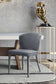 Metropolitan Grey Velvet Chair