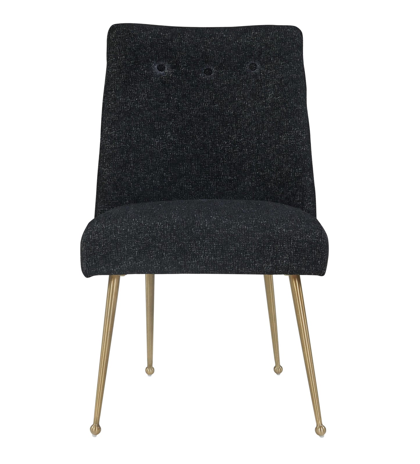 Batik Black Textured Linen Dining Chair