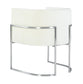 Giselle Cream Velvet Dining Chair - Silver Frame by Inspire Me! Home Decor