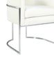 Giselle Cream Velvet Dining Chair - Silver Frame by Inspire Me! Home Decor