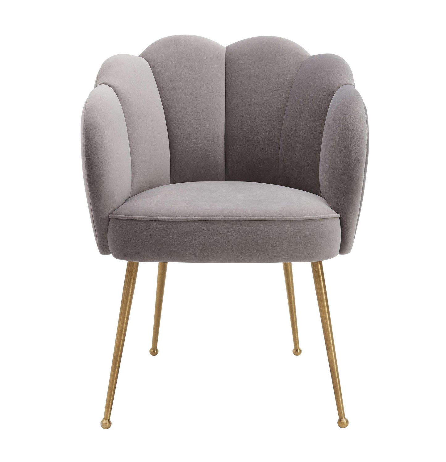 Peony Grey Velvet Dining Chair