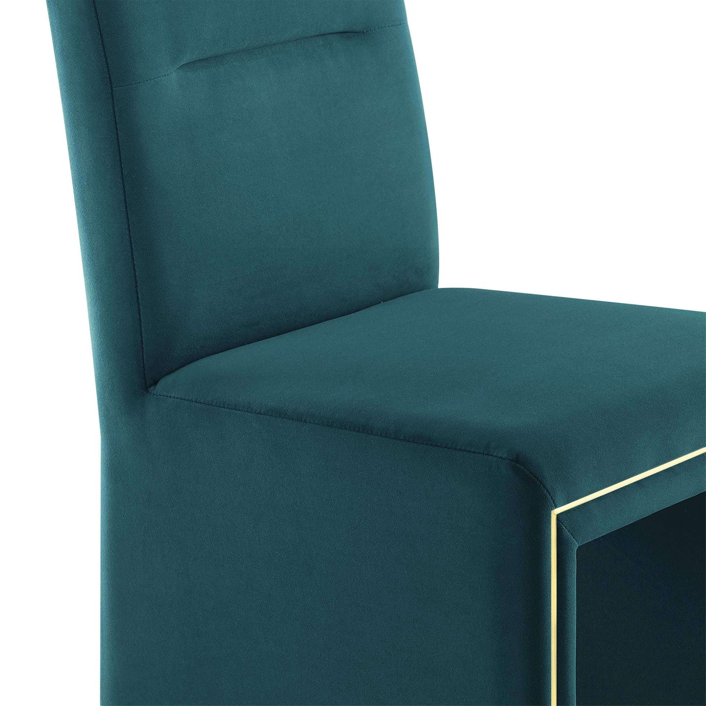 Jaffa Teal Performance Velvet Dining Chair