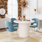 Swell Sea Blue Velvet Chair