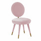 Kylie Bubblegum Velvet Dining Chair