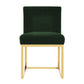 Haute Forest Green Velvet Chair