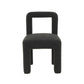Hazel Black Boucle Dining Chair