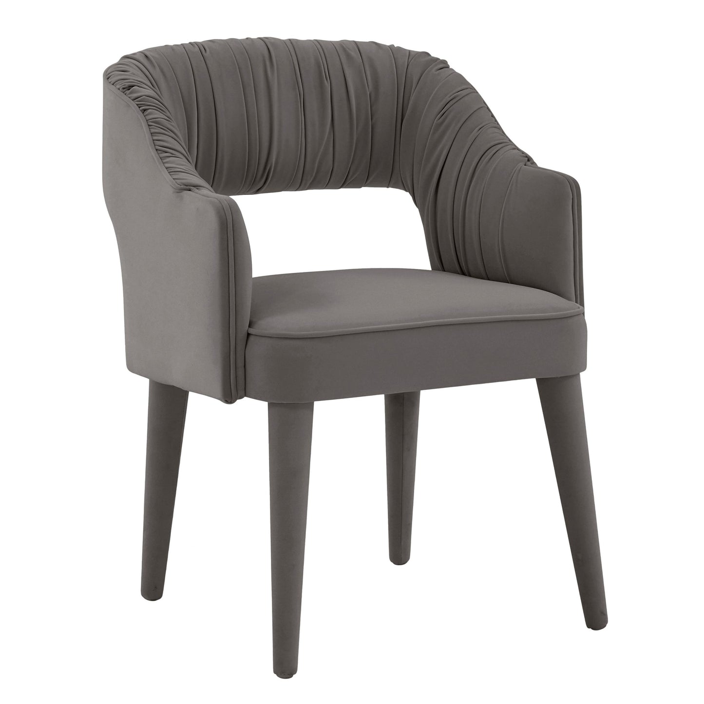 Zora Grey Velvet Dining Chair