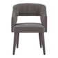 Zora Grey Velvet Dining Chair