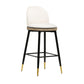 Harley Cream Velvet Bar Stool