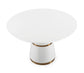 Rosa White 47" Round Dining Table