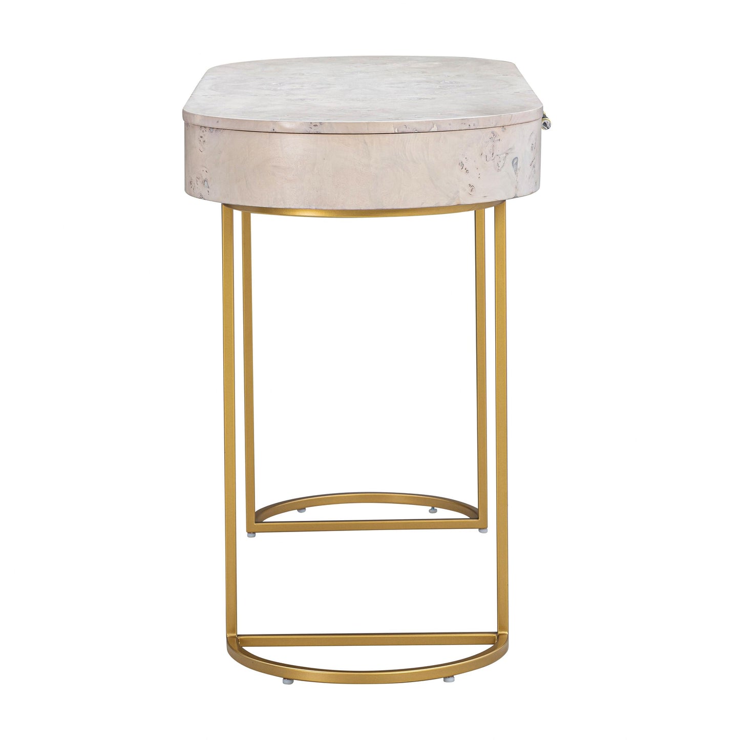 Brandyss White Burl Console / Desk