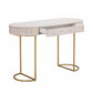 Brandyss White Burl Console / Desk