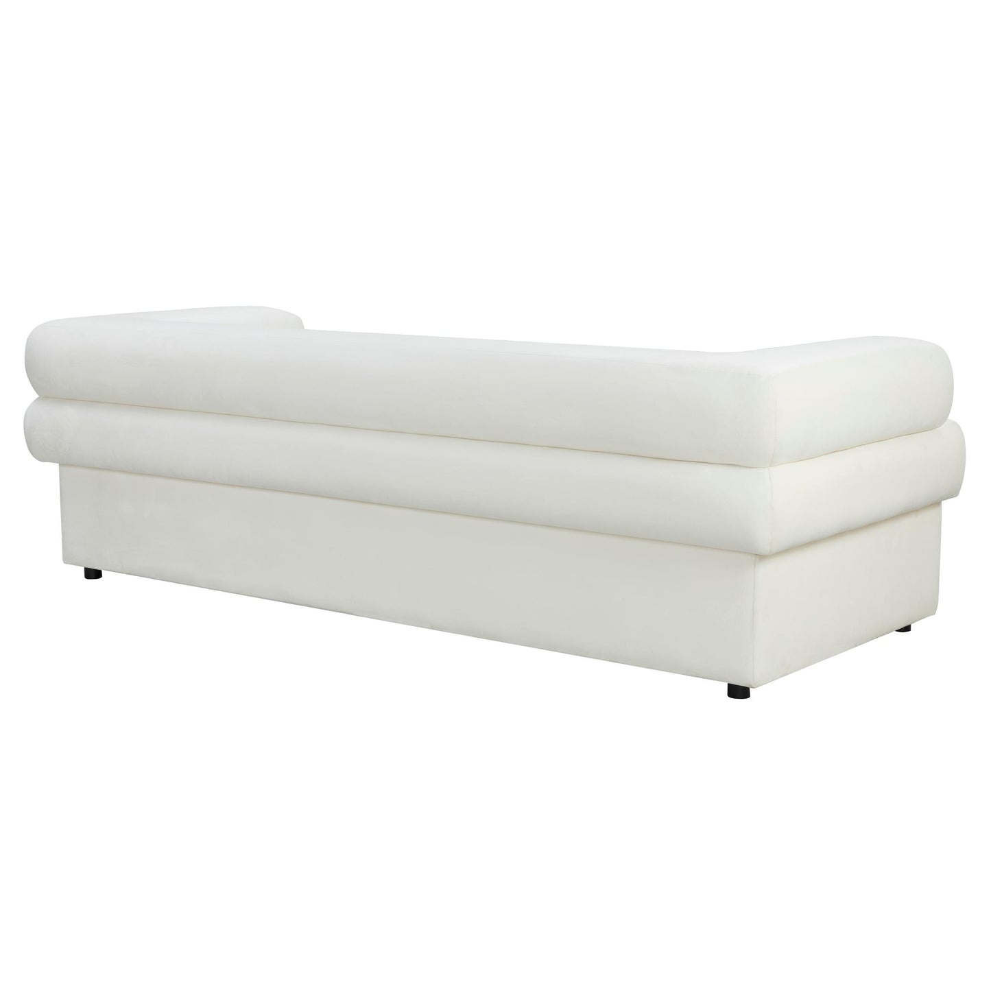 Elsa Cream Velvet Sofa by Inspire Me! Home Decor