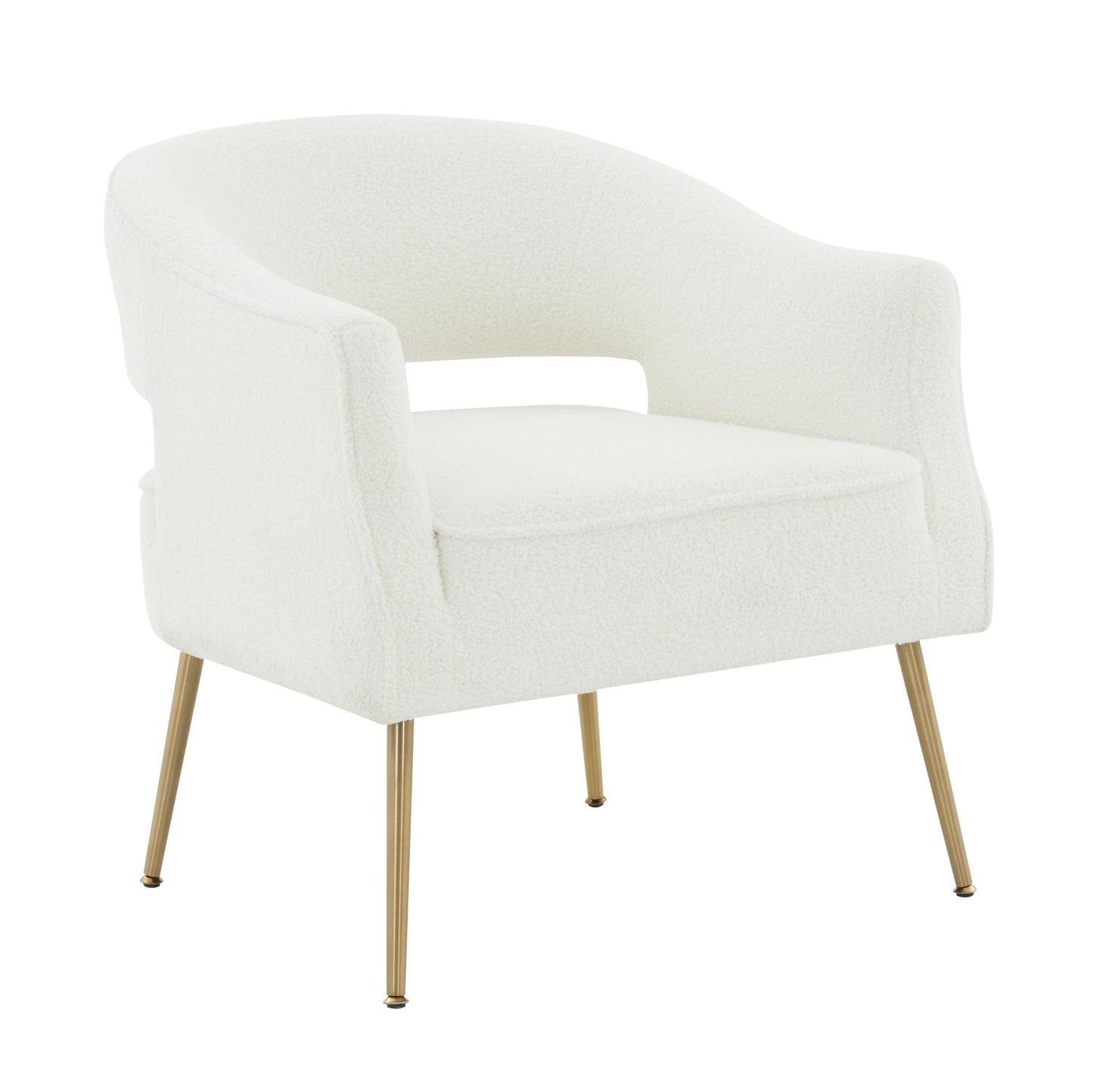 Diana Cream Boucle Accent Chair by Inspire Me! Home Decor