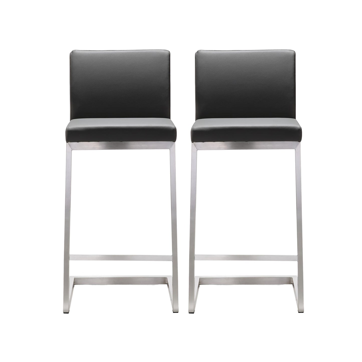 Parma Grey Steel Counter Stool (Set of 2)