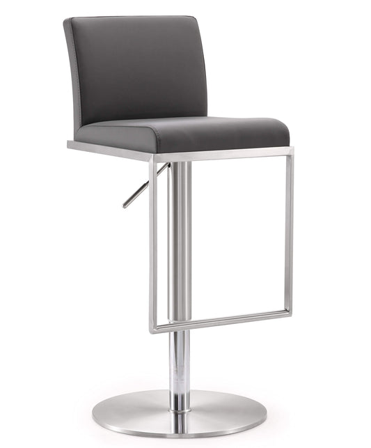 Amalfi Grey Stainless Steel Barstool