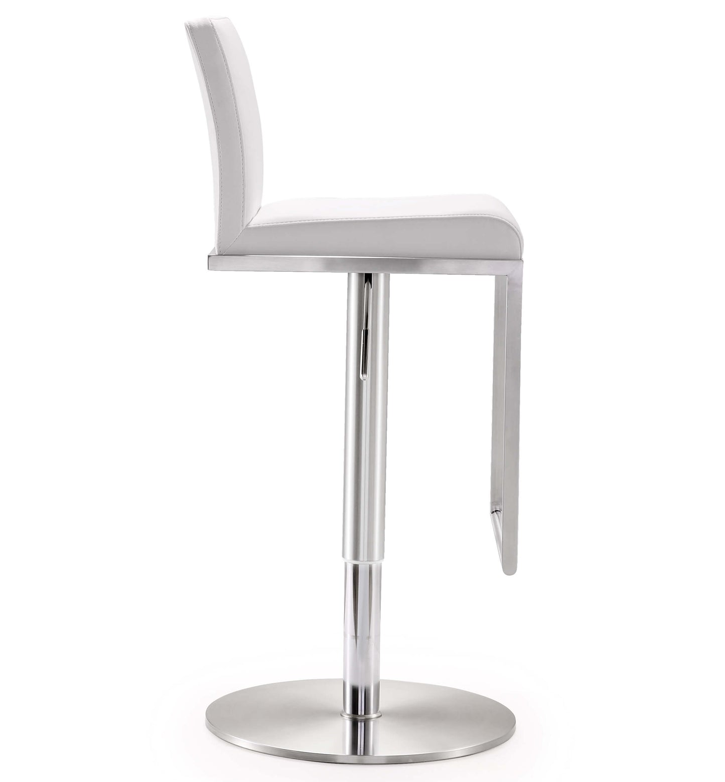 Amalfi White Stainless Steel Barstool