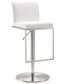 Amalfi White Stainless Steel Barstool