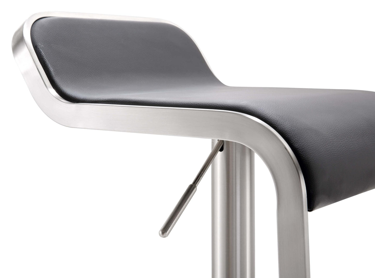 Napoli Black Stainless Steel Barstool