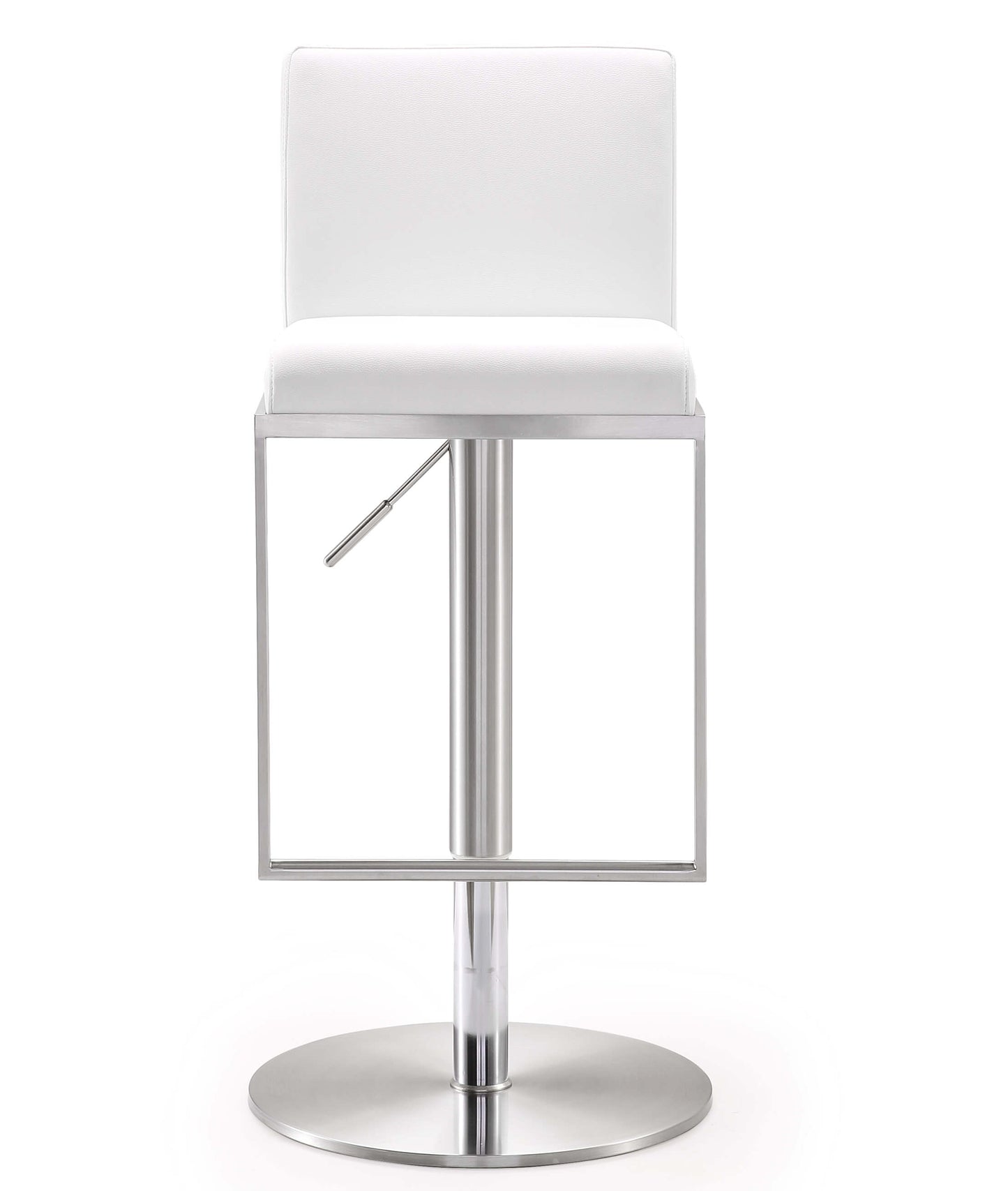 Amalfi White Stainless Steel Barstool