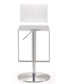 Amalfi White Stainless Steel Barstool