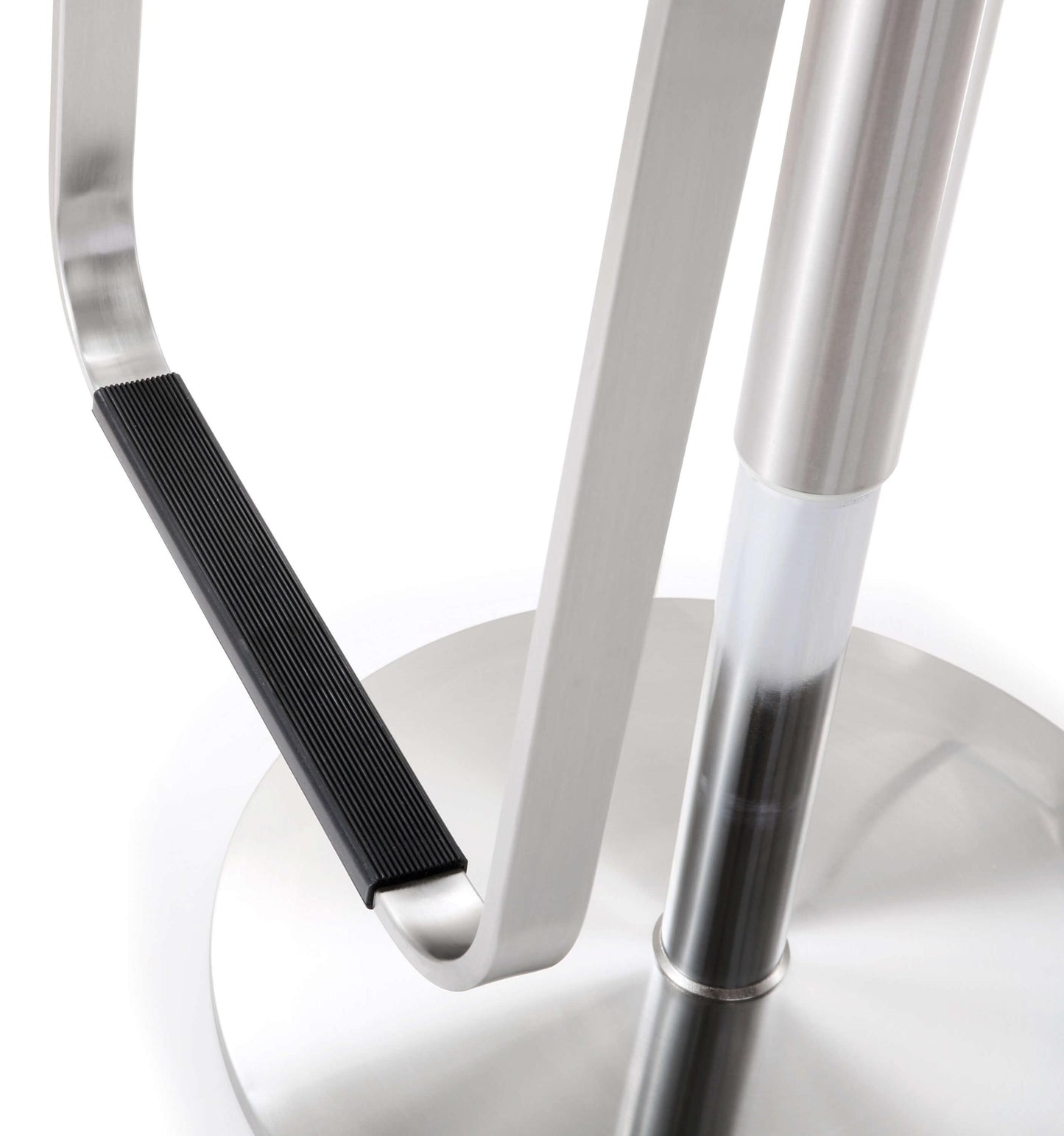 Napoli White Stainless Steel Barstool