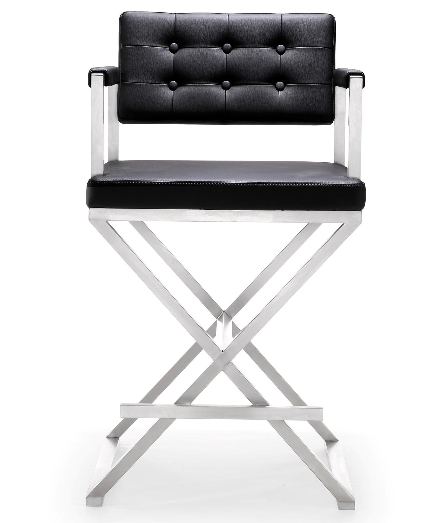 Director Black Steel Counter Stool