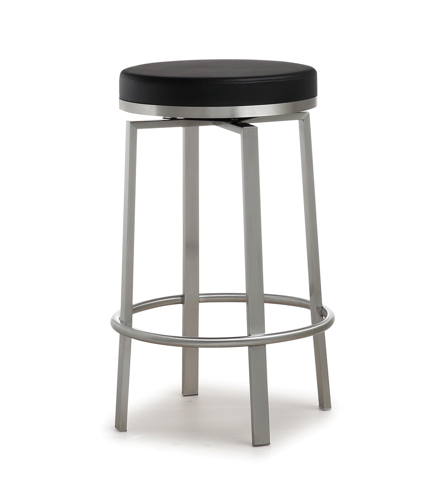 Pratt Black Steel Counter Stool (Set of 2)