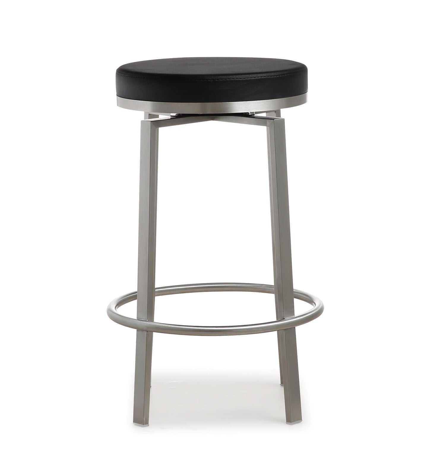 Pratt Black Steel Counter Stool (Set of 2)