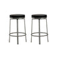 Pratt Black Steel Counter Stool (Set of 2)